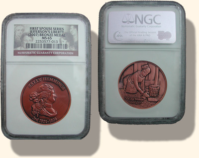 Hemings Medal in NGC-like Holder